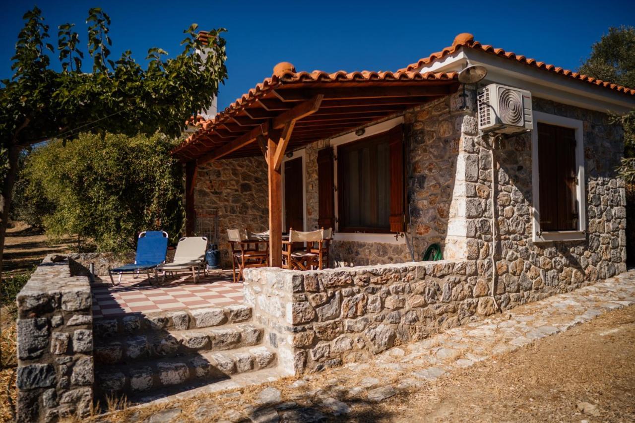 Traditional Architecture Seafront Stone House In 25000Sqm Olive Grove - C Vila Alyfanta Exterior foto